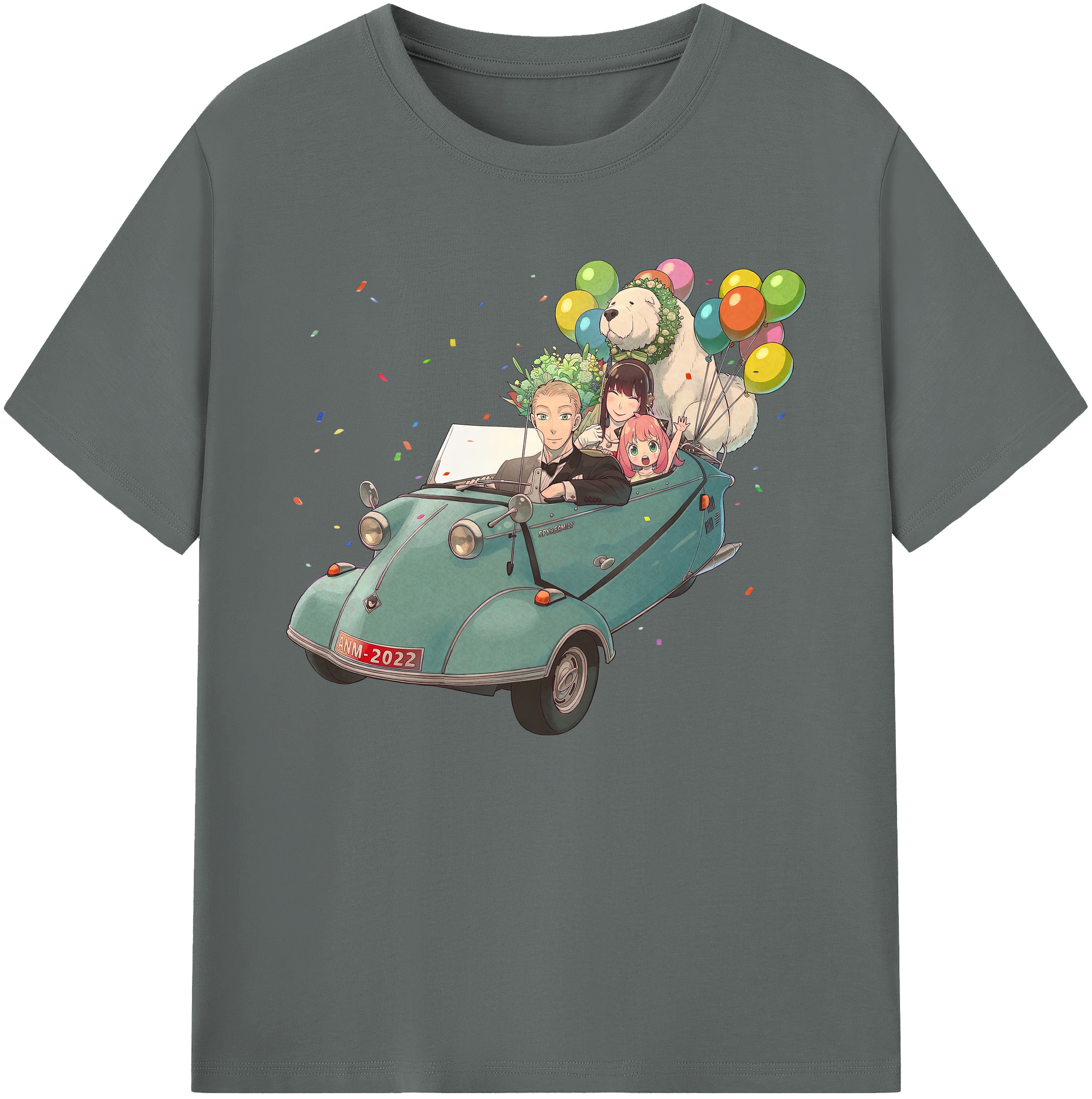 （画像用） SPY×FAMILY间谍家家酒 綿100％ メンズ半袖Tシャツ｜肌触りやわらか＆通気性